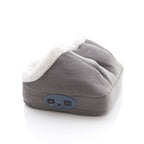 Warming foot massager in use