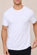 Luxe mercerised cotton t-shirt in white