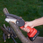 Cordless mini chainsaw with battery