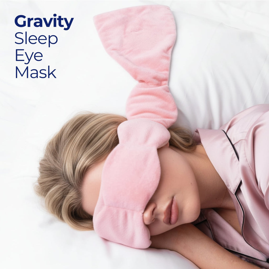 Sleep mask in use