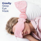 Sleep mask in use