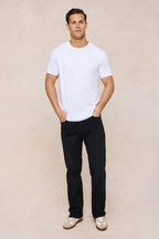 Luxe mercerised cotton t-shirt in white