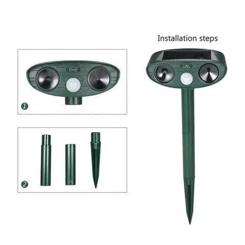 Ultrasonic deer deterrent usage