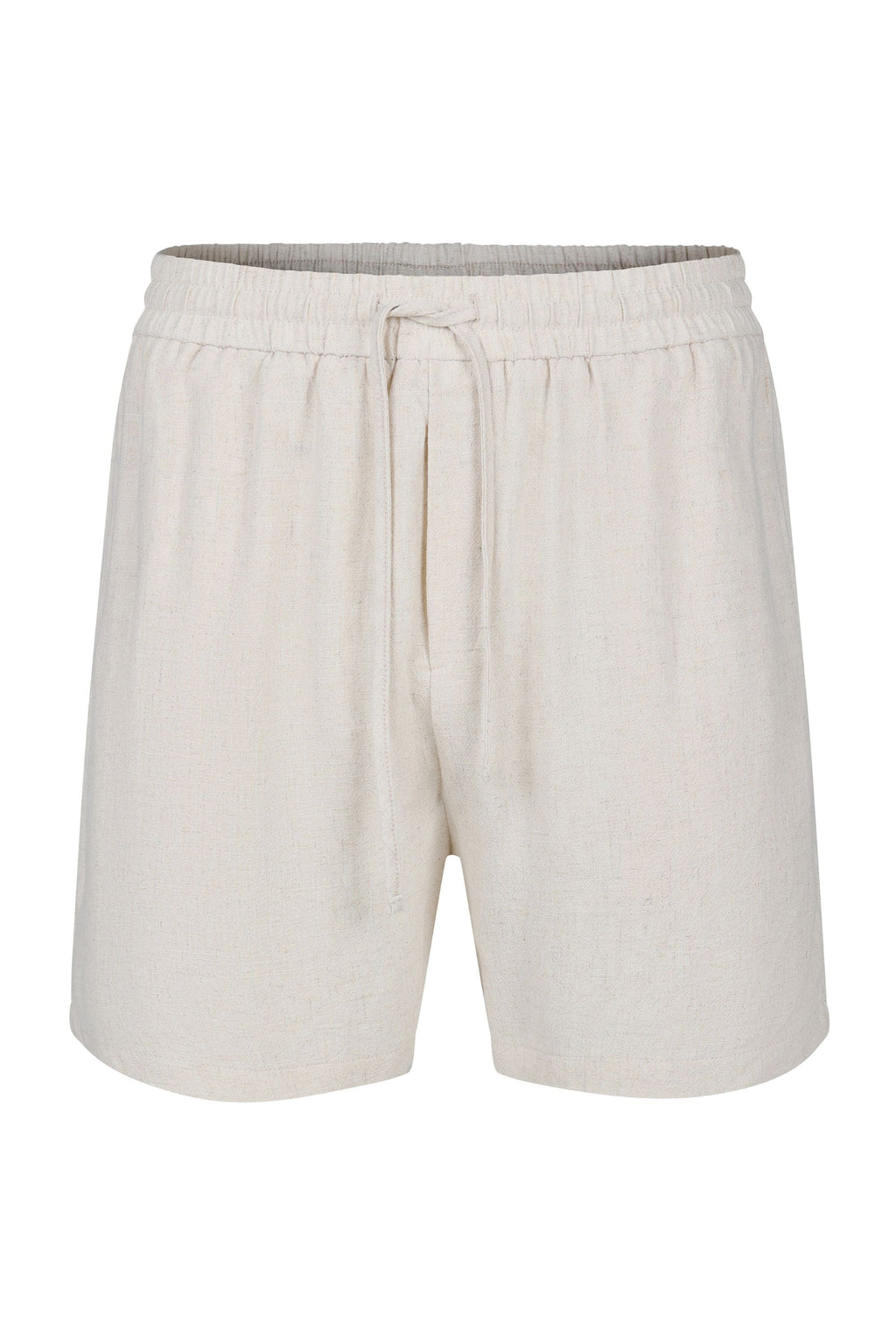 Oatmeal linen shorts