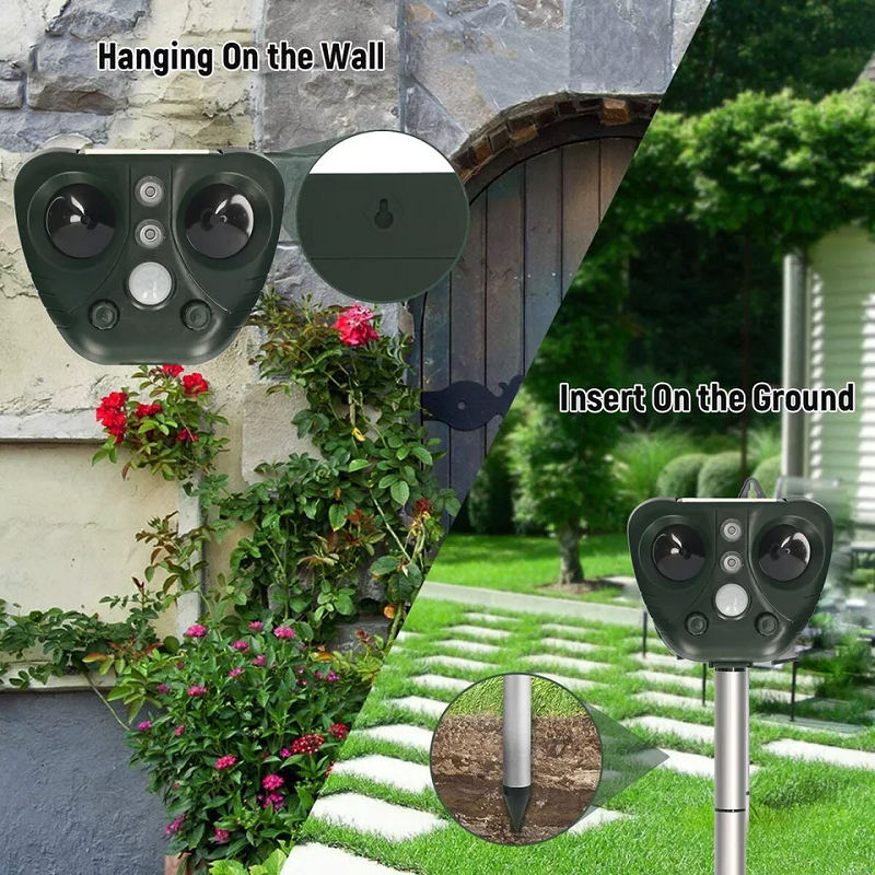 Bird repeller placement options