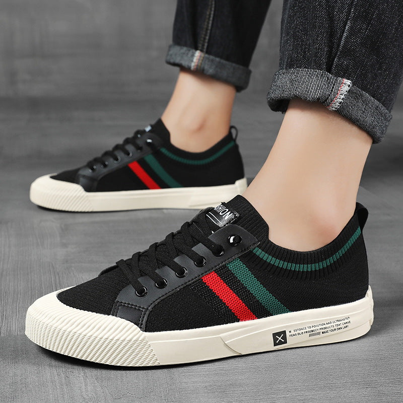 Mesh low-top sneaker angle