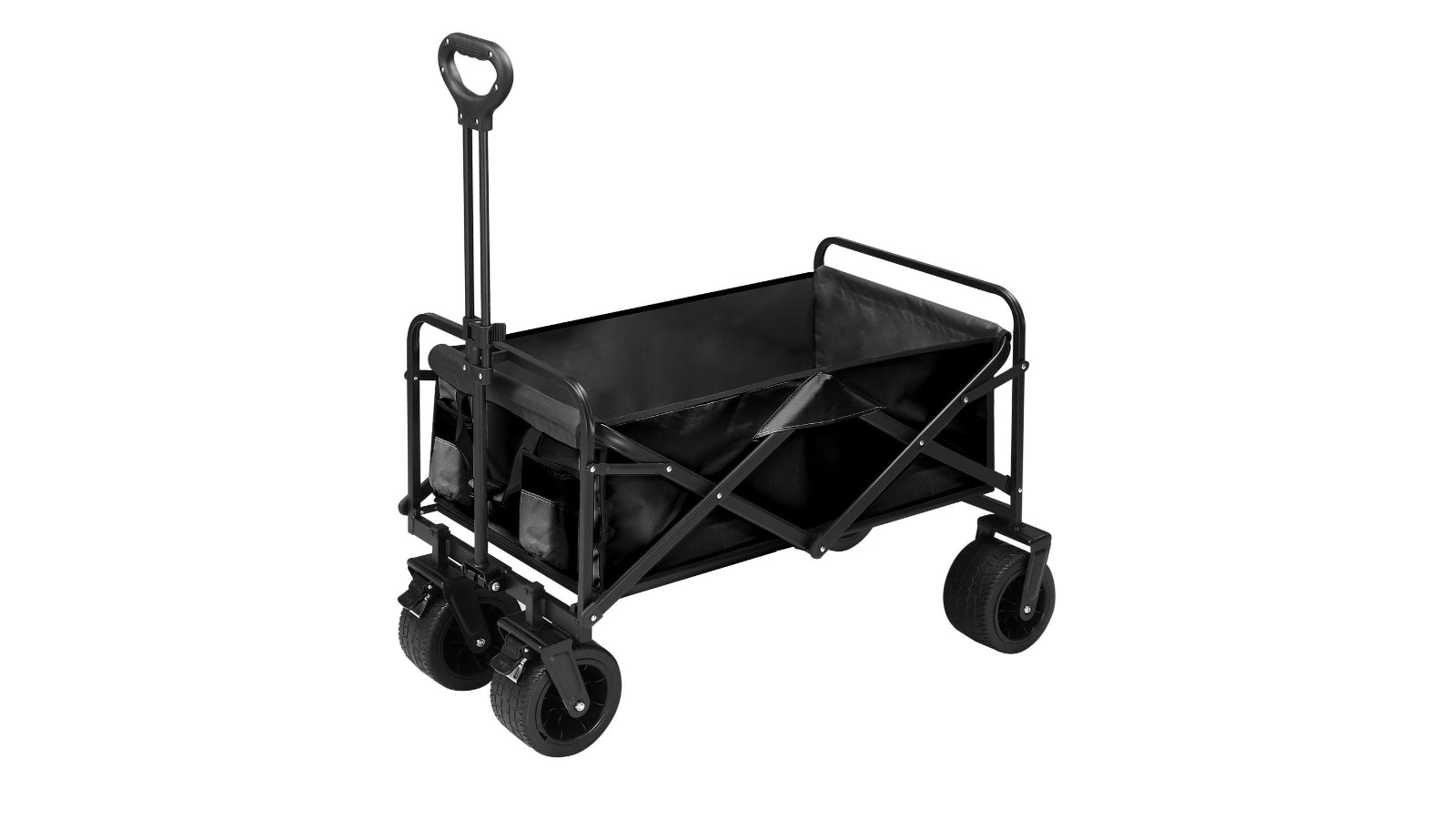 Foldable Garden Trolley Cart - Beige/Black