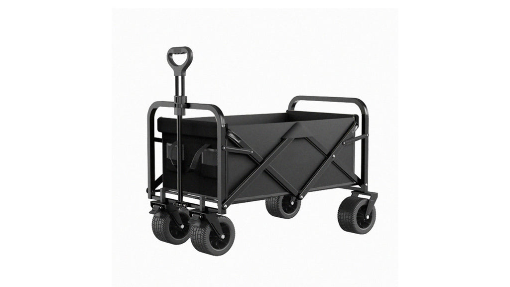 Foldable Garden Trolley Cart - folded