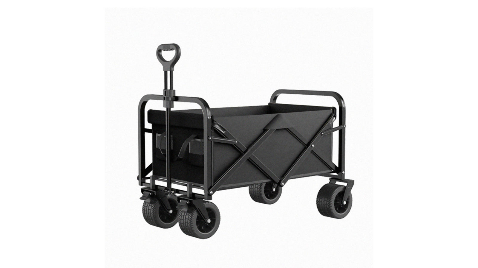 Foldable Garden Trolley Cart - folded