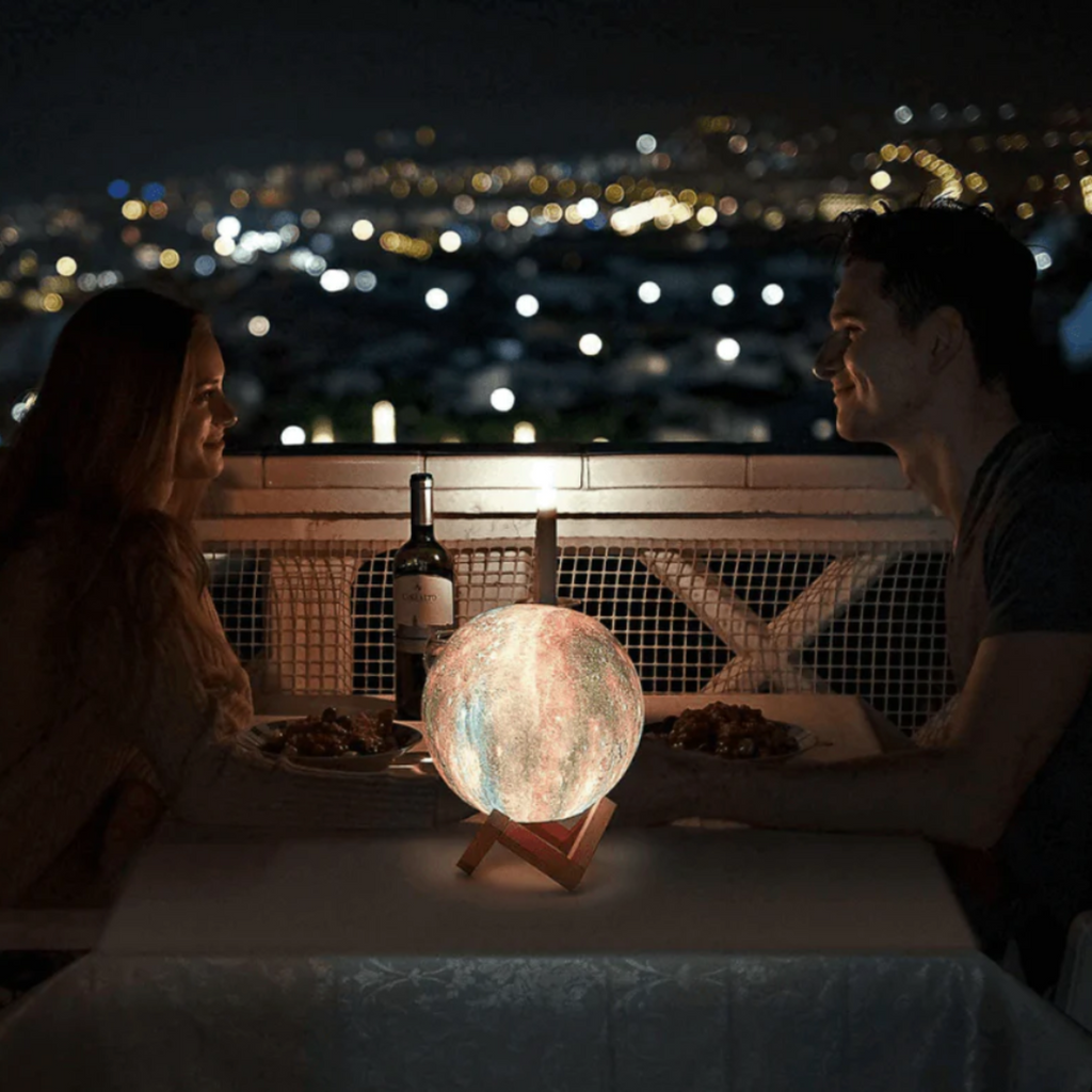 3D moon lamp colors