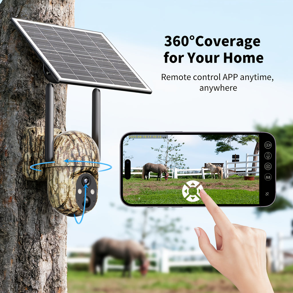 Solar powered outdoor camera