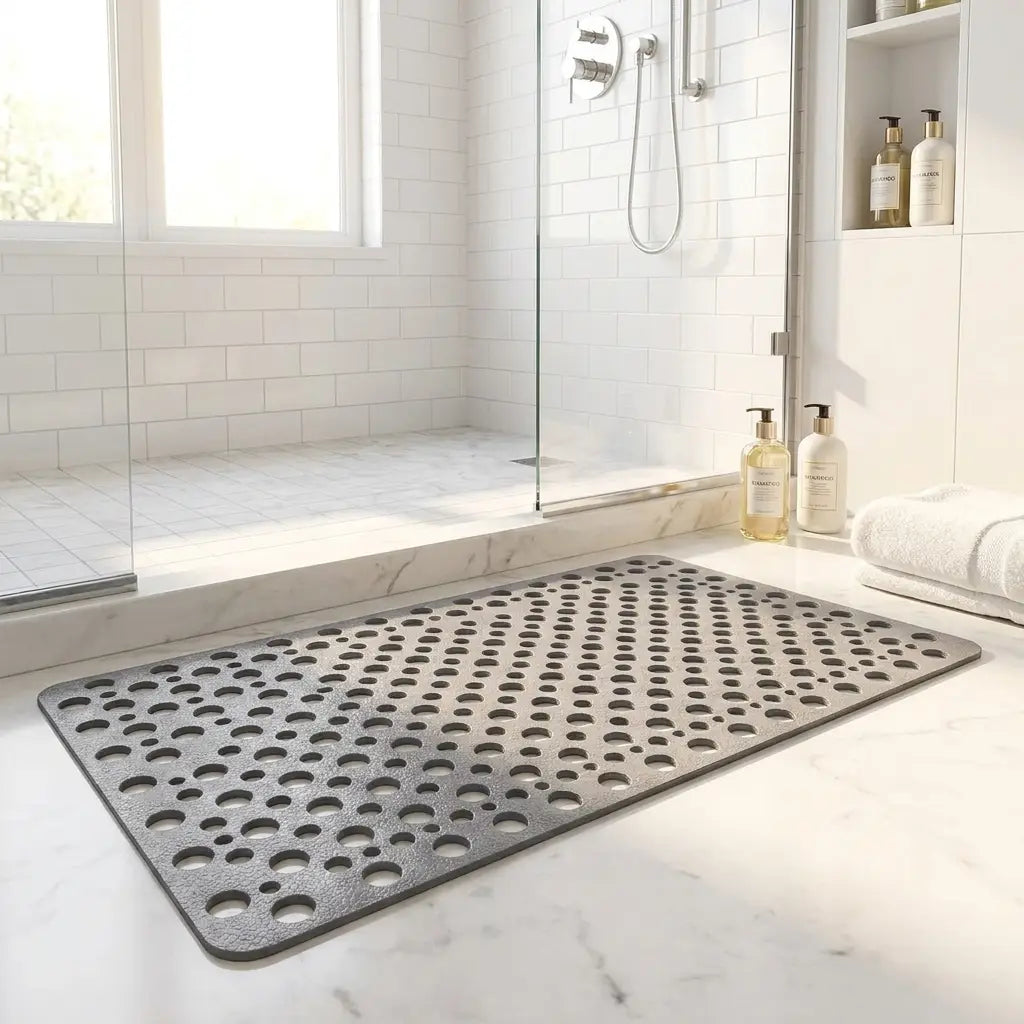 Shower mat in a modern bathroom