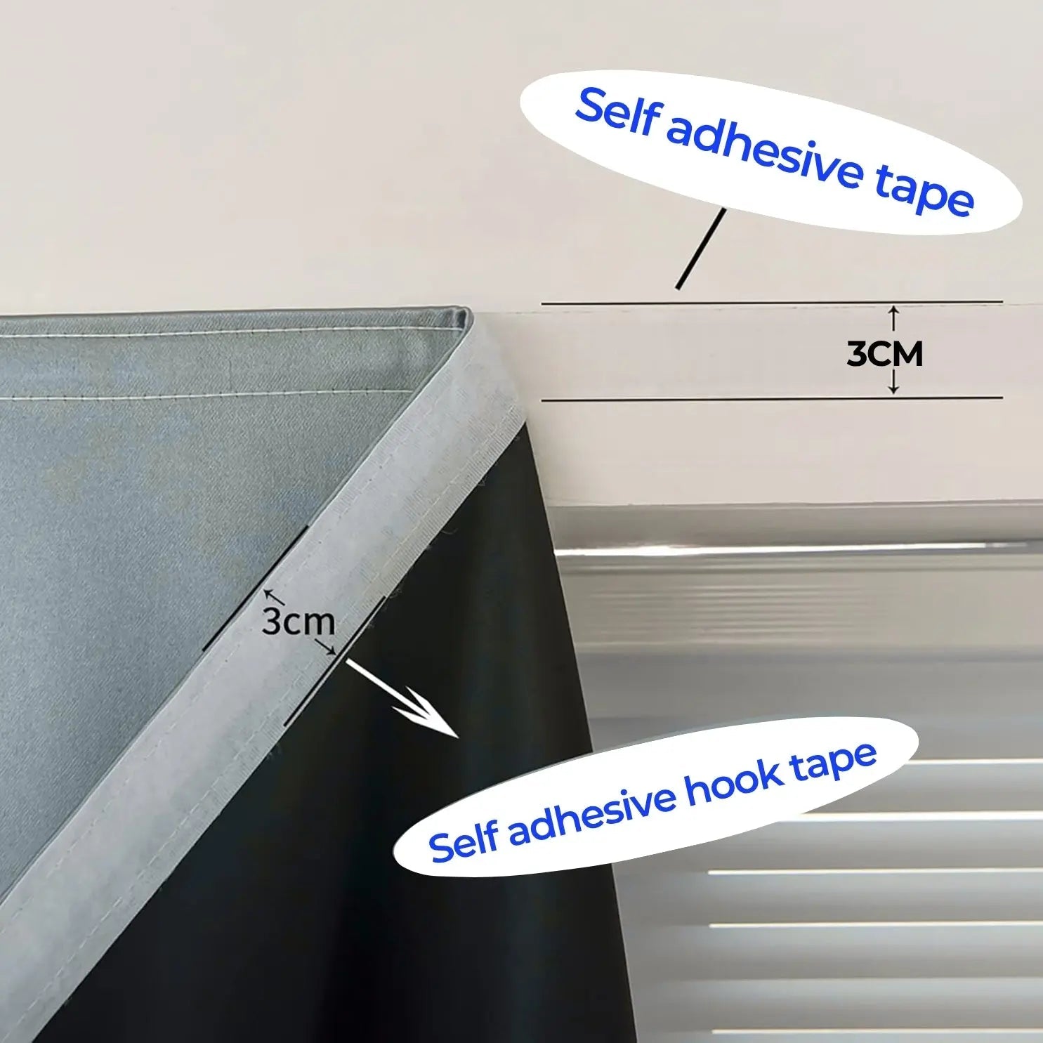 Portable blackout curtain