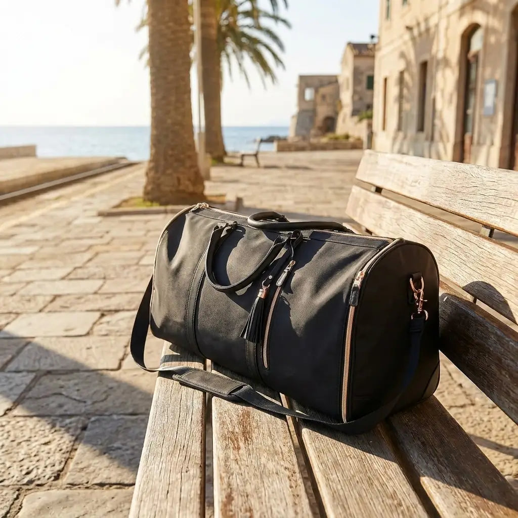 Foldable waterproof travel duffle tote