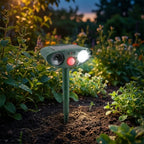 Ultrasonic deer deterrent in garden