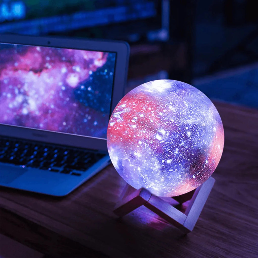 3D moon lamp ambient glow