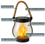 Solar flame torch light