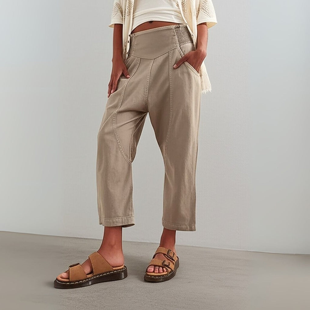 Wide-leg flowy pants