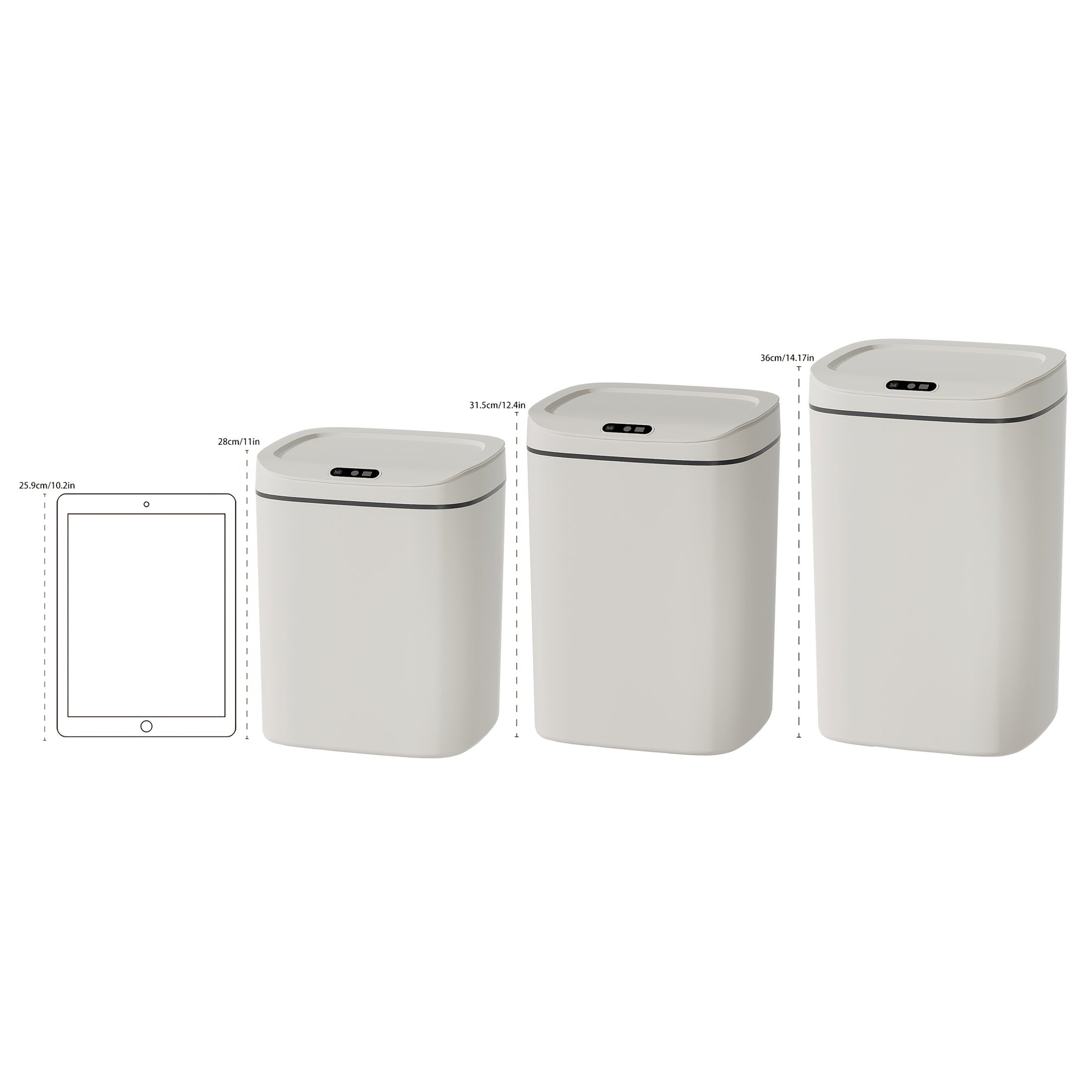 Hands-free smart motion-sensor trash can