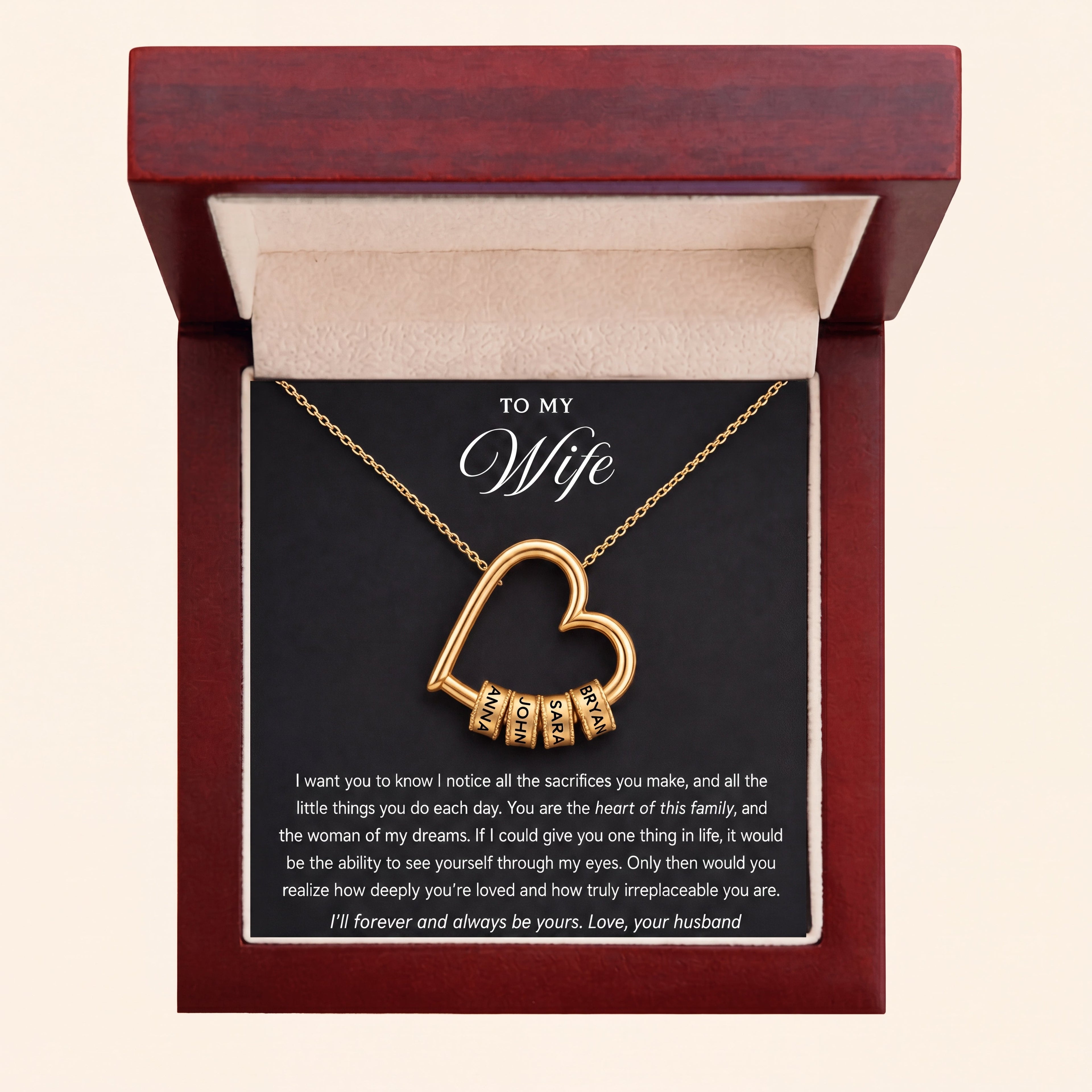 Birthstone heart necklace lifestyle hero