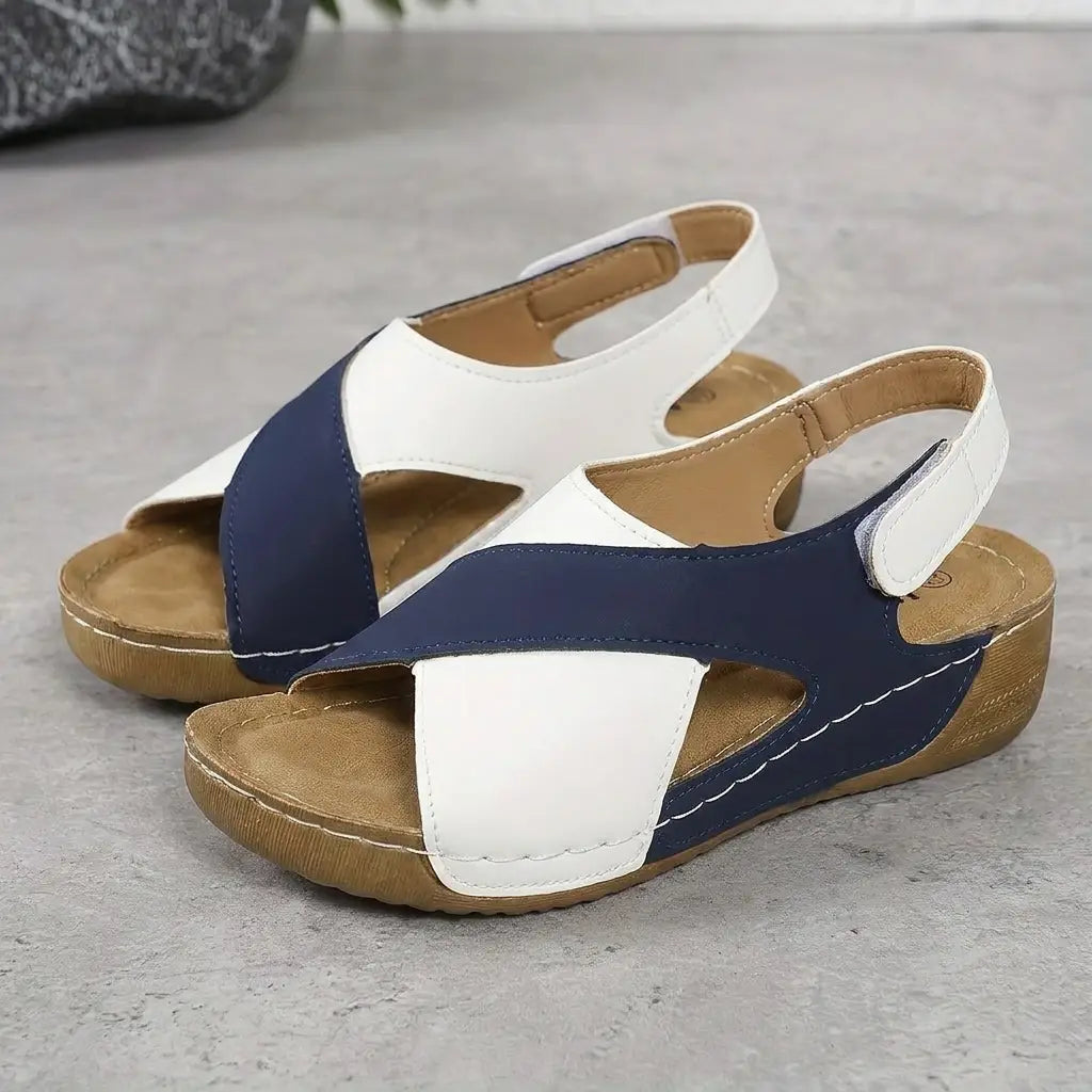 Contoured footbed comfort sandals