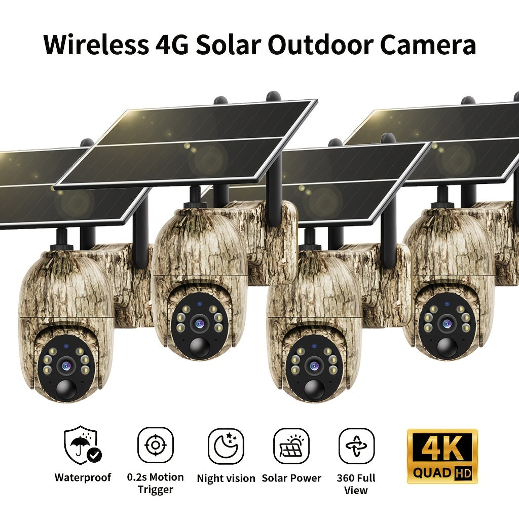 4G LTE solar security camera