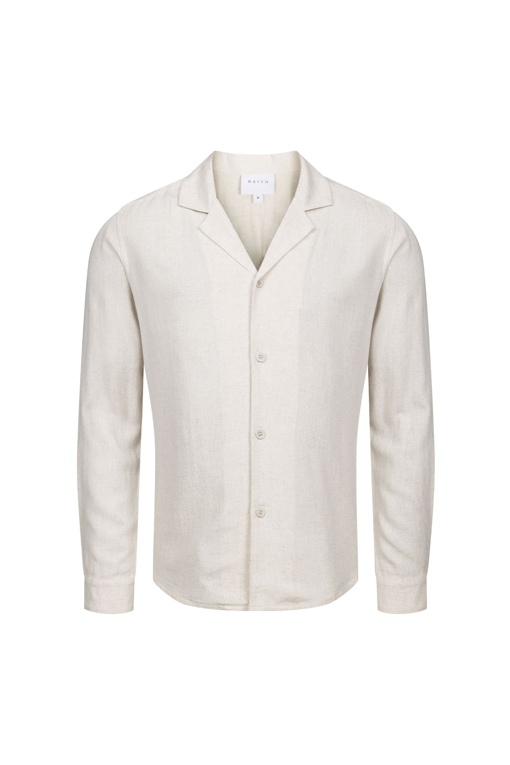 Oatmeal relaxed linen shirt