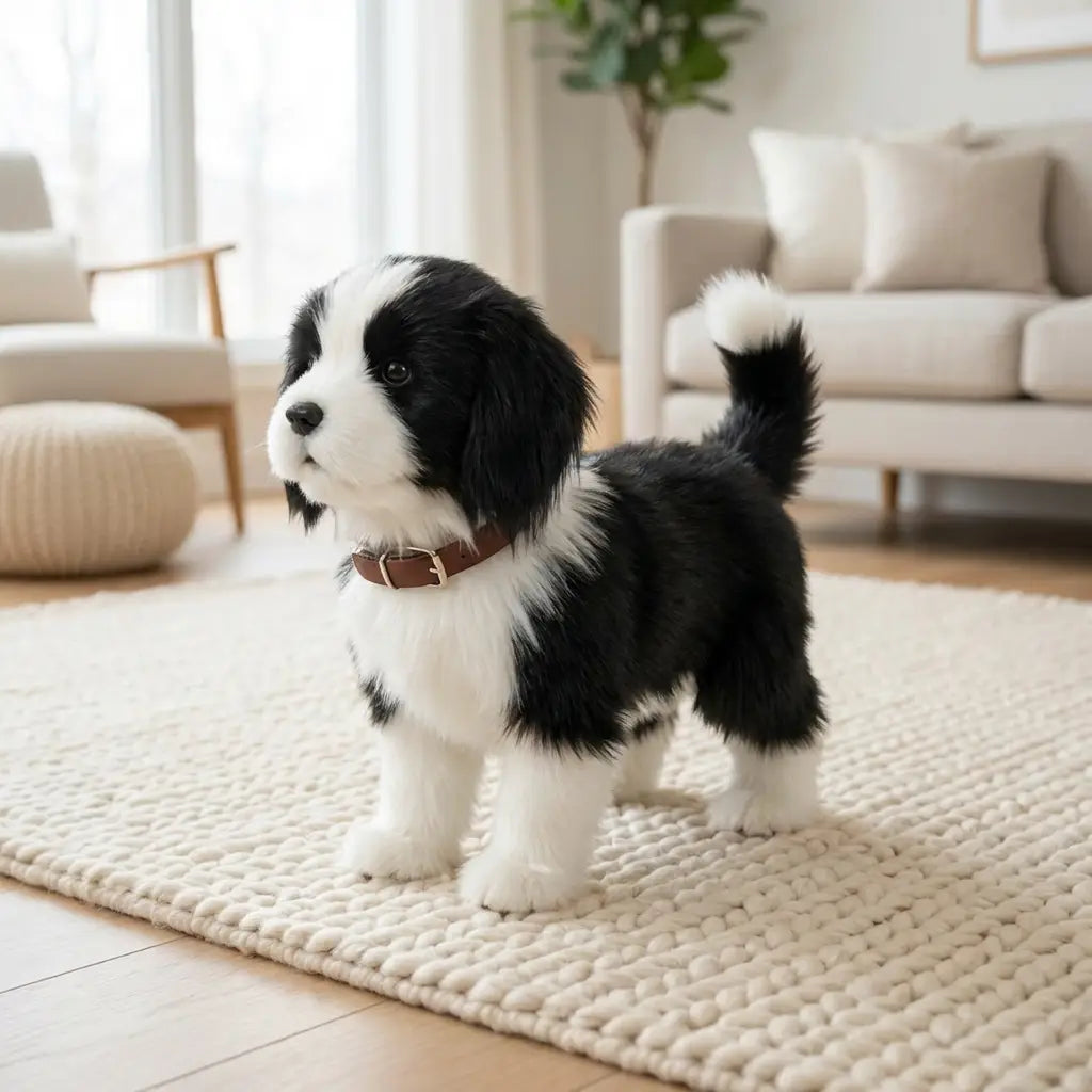 Interactive robot puppy toy