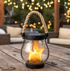 Solar flame torch light