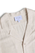 Oatmeal relaxed linen shirt