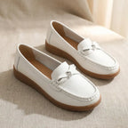 Women's leather slip-on loafers