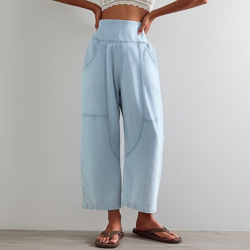 Wide-leg flowy pants