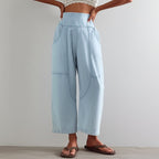 Wide-leg flowy pants
