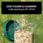 Outdoor garden bird feeder
