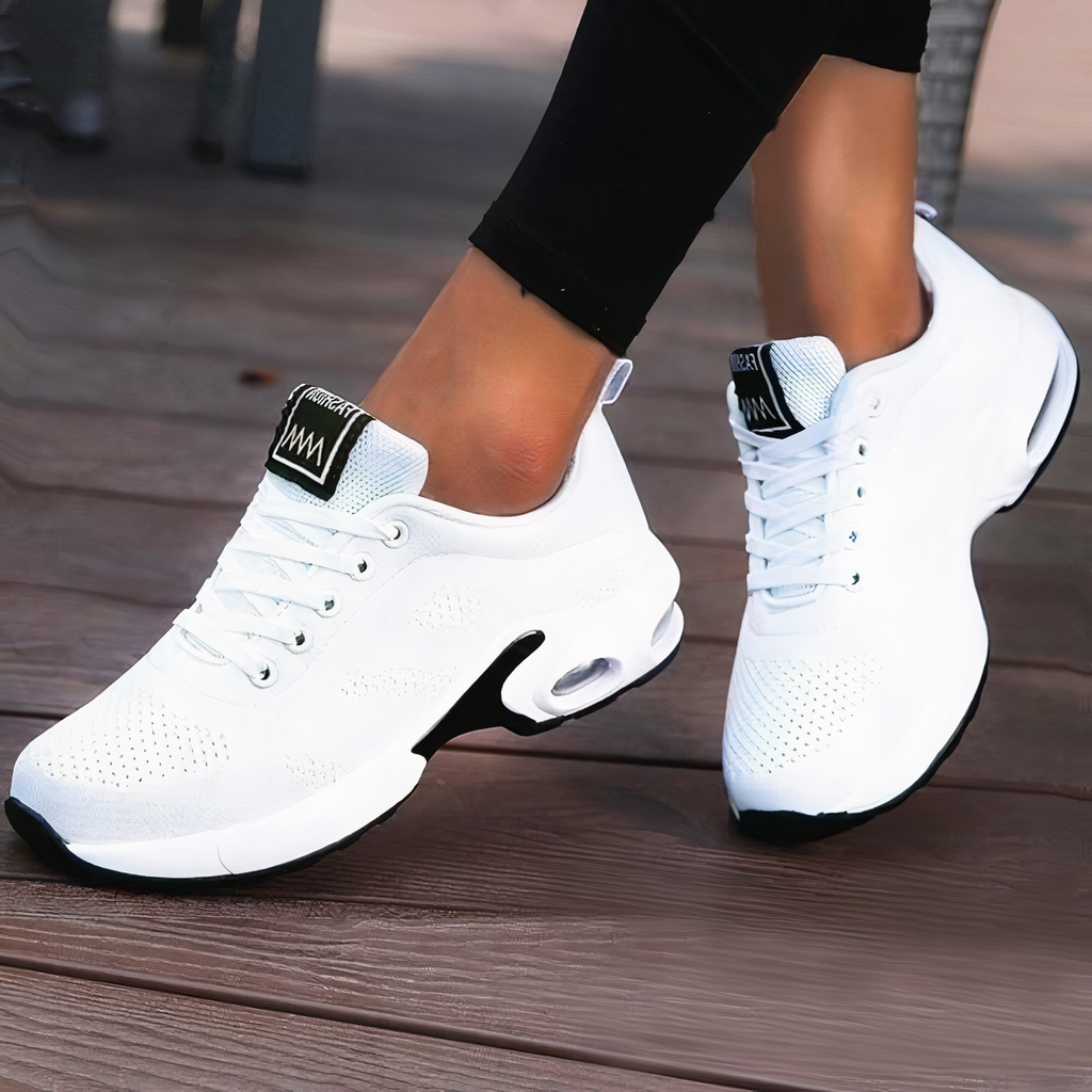 Shock-Absorbing Cushioned Sneakers — Lightweight