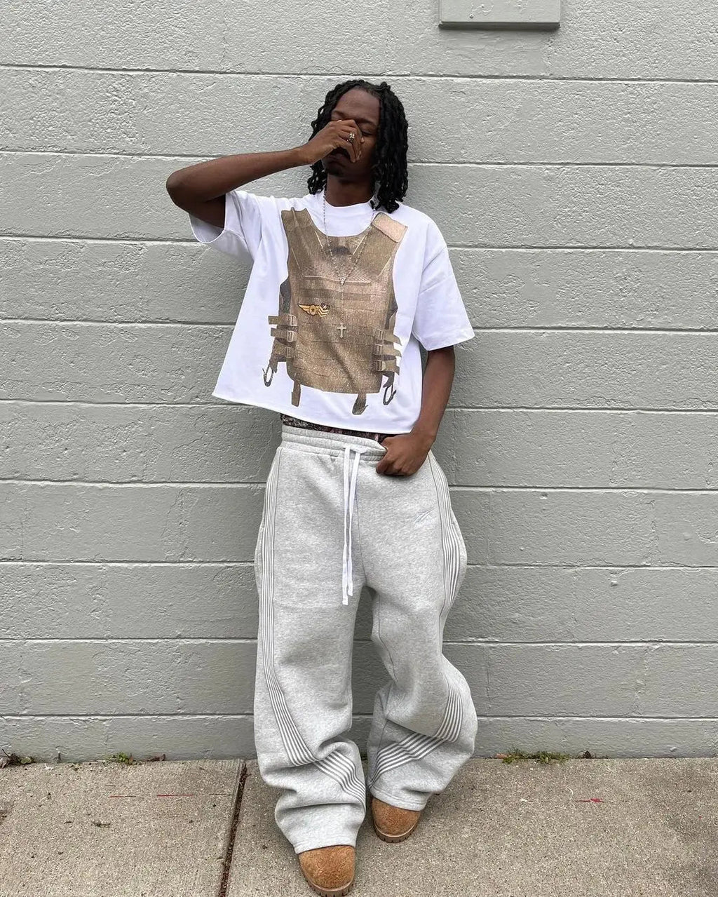 Retro-Stripe Joggers — Breathable Loose-Fit Sweatpants