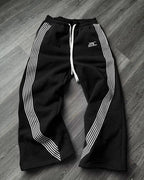Retro-Stripe Joggers — Breathable Loose-Fit Sweatpants