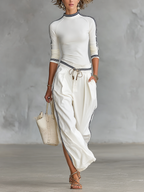 Activewear Set | Women's Matching Workout Set with Half-High Neck & Drawstring Pants | Stylish Comfort for Casual Wear