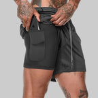 Activewear | Men's Gym Shorts with Zipper Pocket & Comfortable Fit for Enhanced Performance
