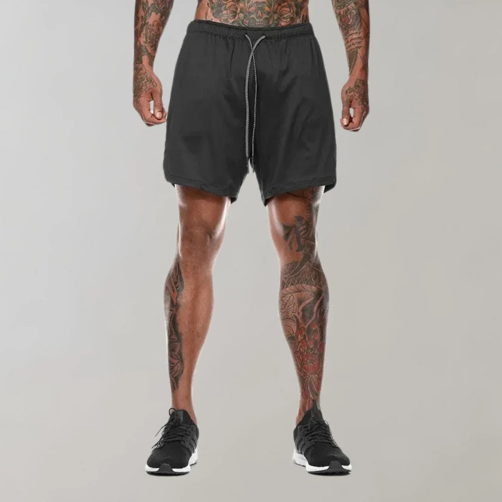 Activewear | Men's Gym Shorts with Zipper Pocket & Comfortable Fit for Enhanced Performance
