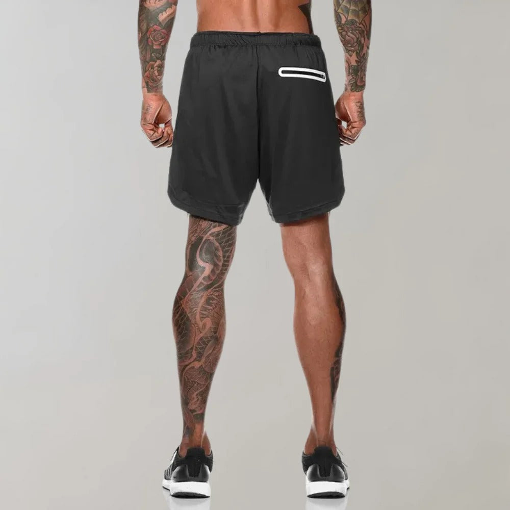 Activewear | Men's Gym Shorts with Zipper Pocket & Comfortable Fit for Enhanced Performance