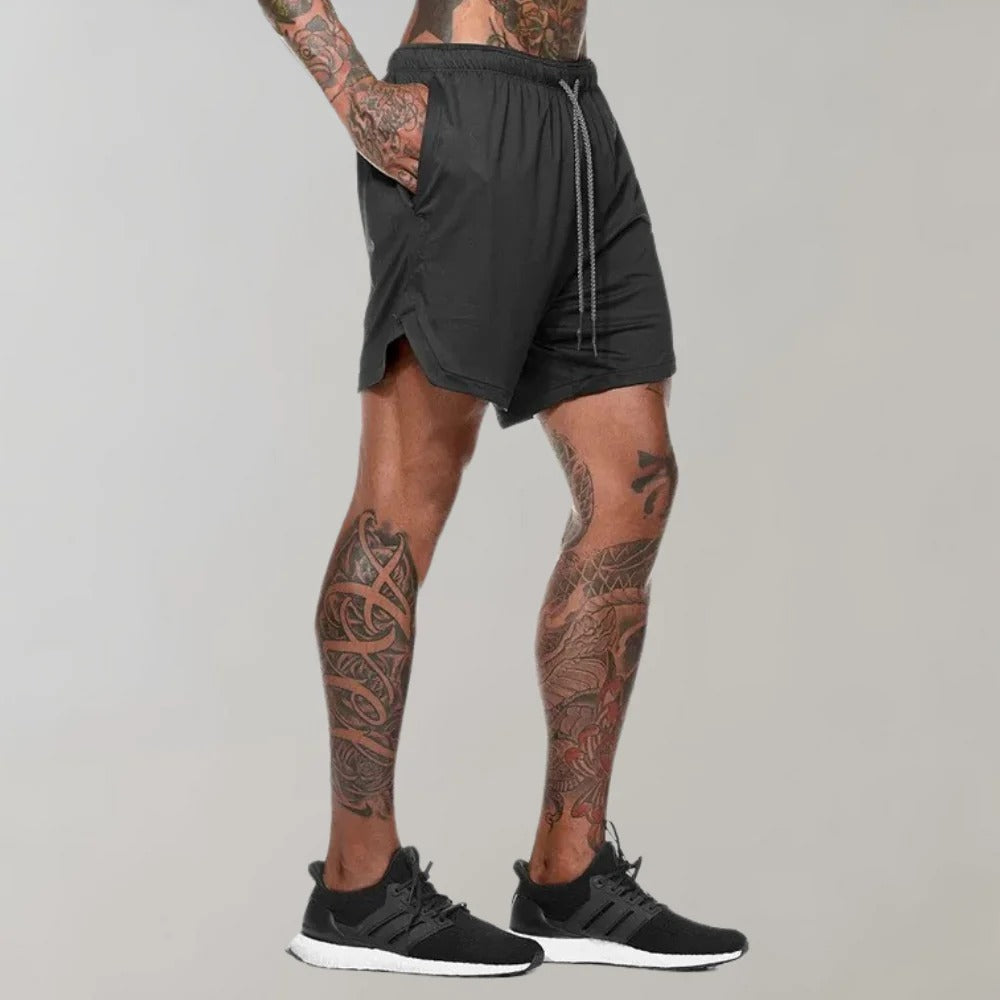 Activewear | Men's Gym Shorts with Zipper Pocket & Comfortable Fit for Enhanced Performance