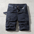 Adventure Ready | Men's Cargo Shorts with Six Pockets | Comfortable Cotton Fit for Outdoor Activities