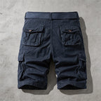 Adventure Ready | Men's Cargo Shorts with Six Pockets | Comfortable Cotton Fit for Outdoor Activities