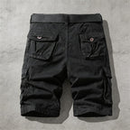 Adventure Ready | Men's Cargo Shorts with Six Pockets | Comfortable Cotton Fit for Outdoor Activities