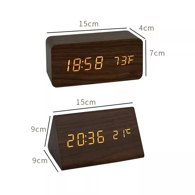 LED alarm clock display