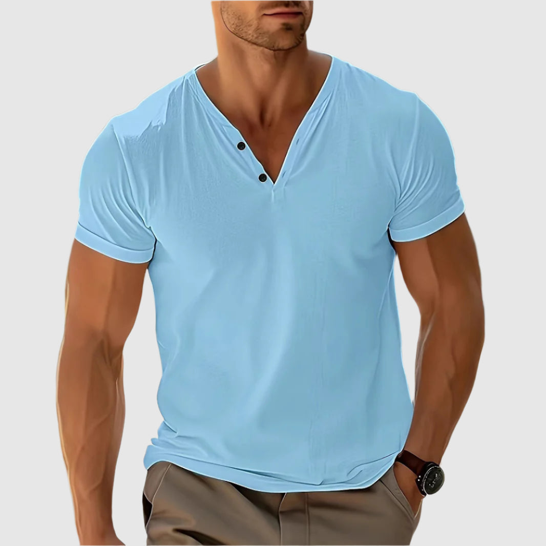 Women's Alessandro Veneti Breeze Henley Shirt | Luxurious Airflow poly-blend for unparalleled soft 0
