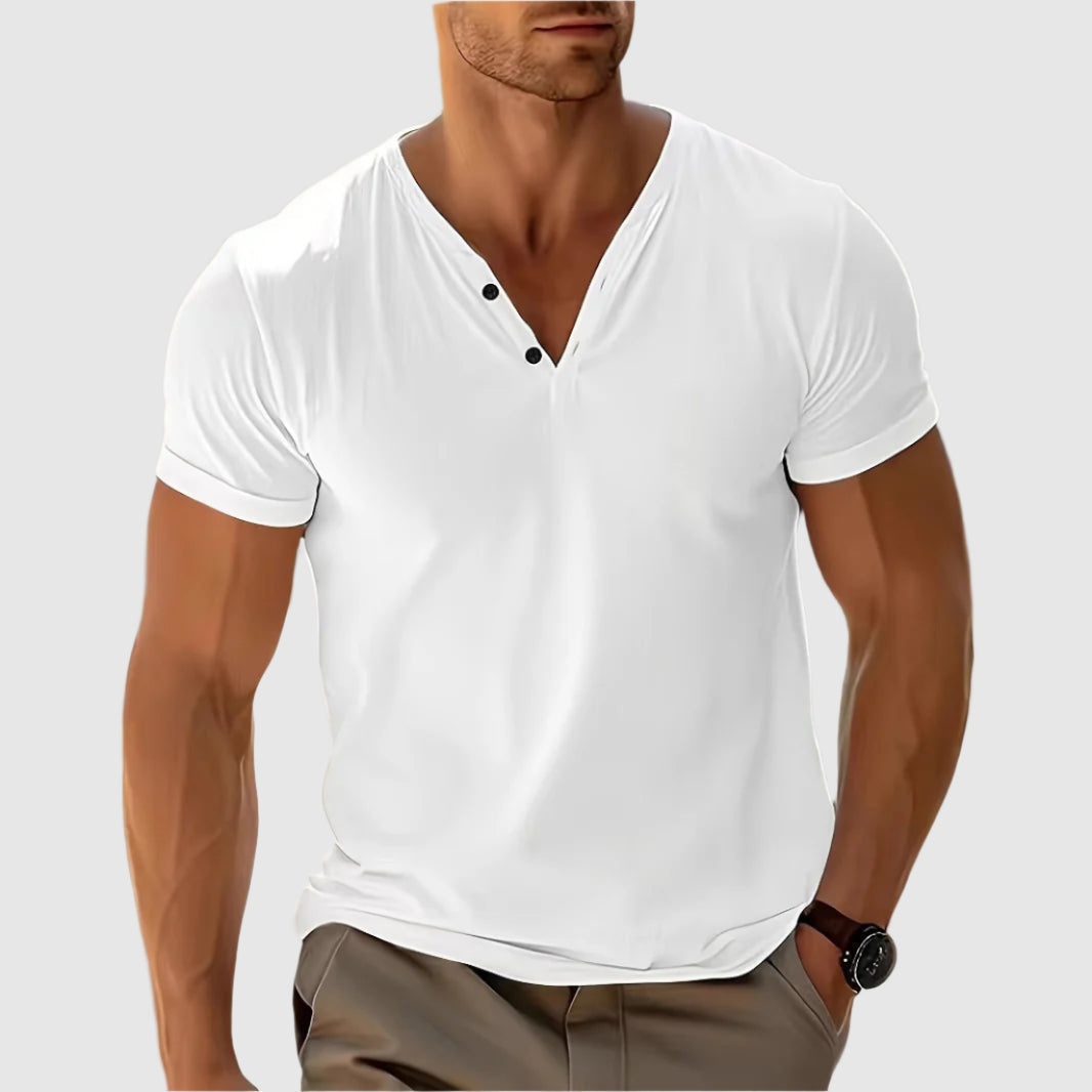 Women's Alessandro Veneti Breeze Henley Shirt | Luxurious Airflow poly-blend for unparalleled soft 2