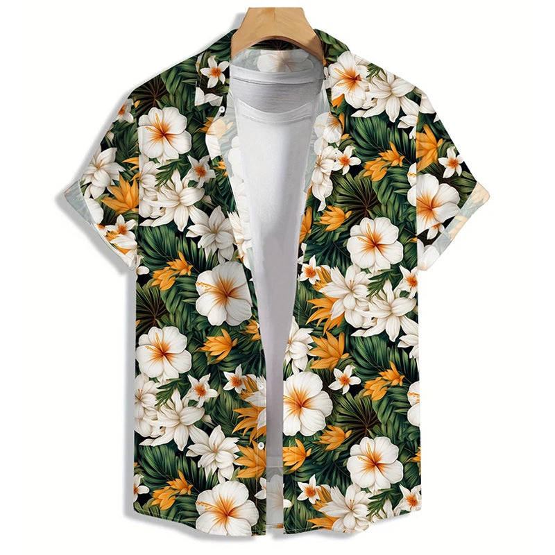 Women's Alessandro Veneti Hawaiian Style Button-Up Shirt | Fit: Relaxed straight cut 0