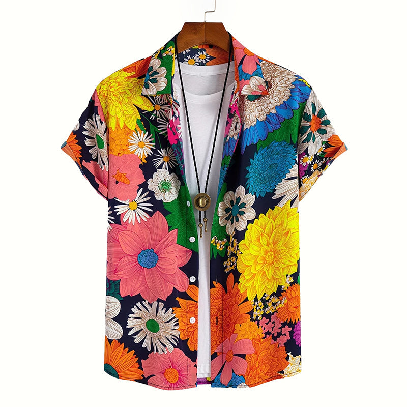 Women's Alessandro Veneti Hawaiian Style Button-Up Shirt | Fit: Relaxed straight cut 1
